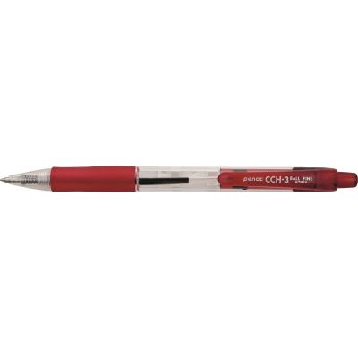 Pastapliiats Penac CCH-3, 0,7mm, punane,klõpsuga