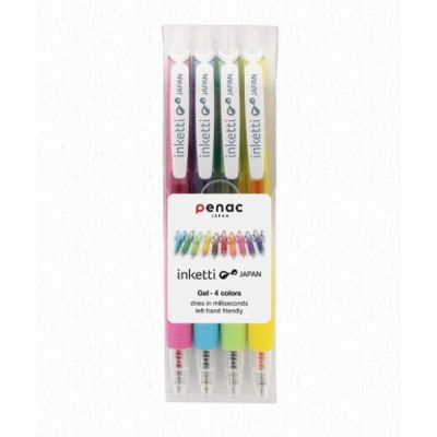 Gel pen Penac INKETTI 0.5 mm, click, 4 colors