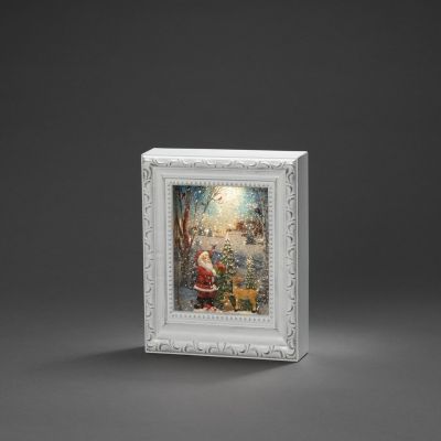 B/O WL Photo frame, Santa, B/O with timer 5H 3xAA &USB