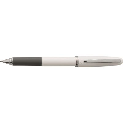 Gel pen Penac FX-2, 0.7mm, with cap, white, black ink, in a gift box