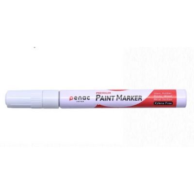 Marker Penac Paint, 2-4mm waterproof, heat resistant 400C, white