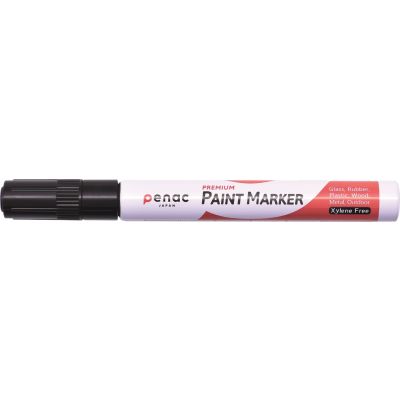 Marker Penac Paint, 2-4mm veekindel, kuumakindel 400C, must