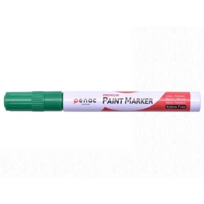 Marker Penac Paint, 2-4mm waterproof, heat resistant 400C, green