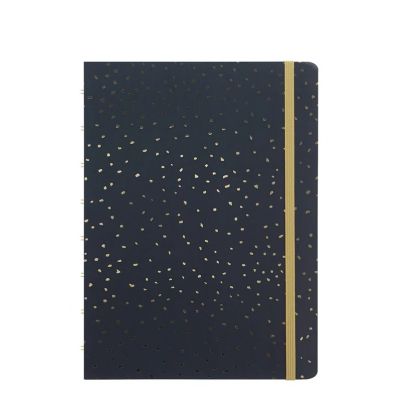 Filofax Refillable Notebook A5 Confetti Charcoal, ruled