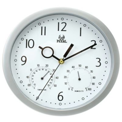 Wall clock Pearl TA grey