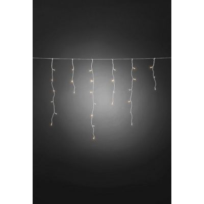 Icicle-type light chain, H-25/75cm, with 240 ww LED light, L-900cm light; 6 and 9H timer, add batteries 4xD, white cable/ outdoor, indoor