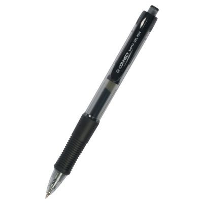 Gel Pen Retractable Q-CONNECT 0. 5mm, black