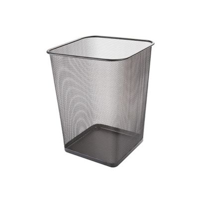 Waste bin Q-CONNECT Office Set, metal, 18 l, black