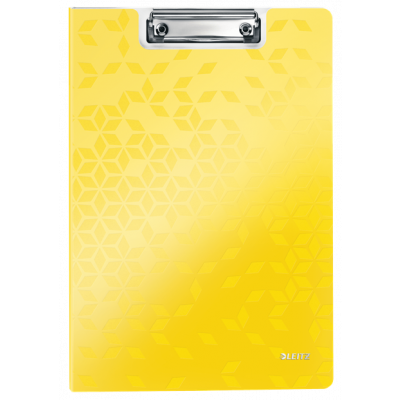 Clipboard with cover A4 Leitz WOW yellow