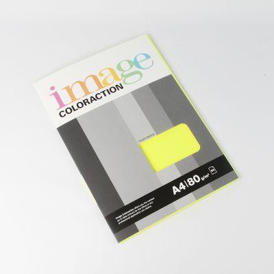 Copy paper A4 80g Ibiza/neon yellow 50sh/package