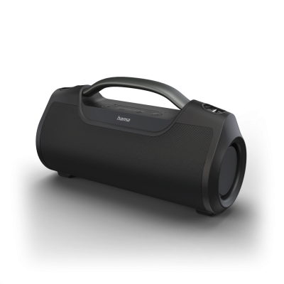 Kõlar kaasaskantav kõlar Hama SoundBarrel 60W, True Wireless Stereo, 7200mAh,USB-C,IPX6, Bluetooth5.0, sangaga, must