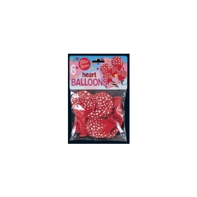Balloons HEARTS 6pcs. in a pack,  Viborg
