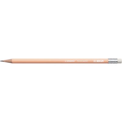 Graphite pencil STABILO Swano Pastel apricot HB, rubber tip