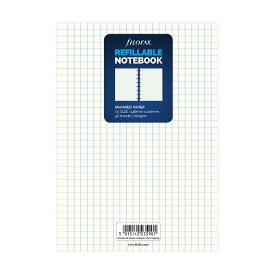 Notebook undated refills squared, 32sheets, 100gsm