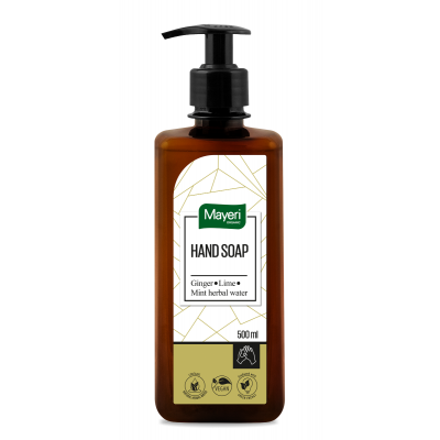 Vedelseep MAYERI Organic Ingver&Laim+mündivesi 500ml