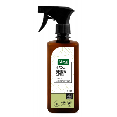 Klaasipuhastusvahend MAYERI Organic Laim+mündivesi 500ml