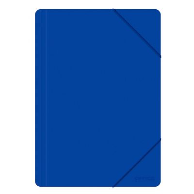 Kummiga mapp plast A4 sinine Office Products