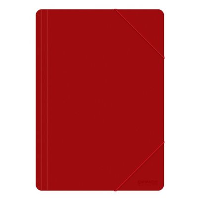 Elasticated File OFFICE PRODUCTS, PP, A4, 500 micr., red