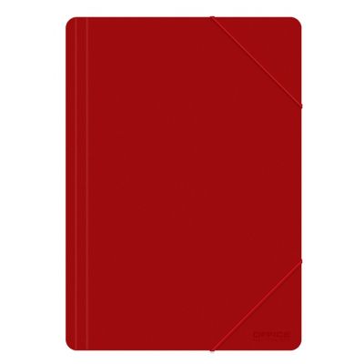 Elasticated File OFFICE PRODUCTS, PP, A4, 500 micr., red
