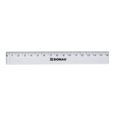 Ruler DONAU 16cm, clear