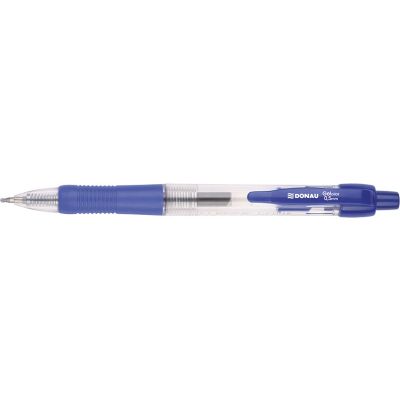 Gel Pen Retractable DONAU with waterproof ink 0. 5mm, blue