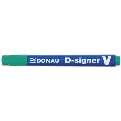 Marker Donau D-Signer V, roheline, 2-4mm, lõigatud ots, veekindel