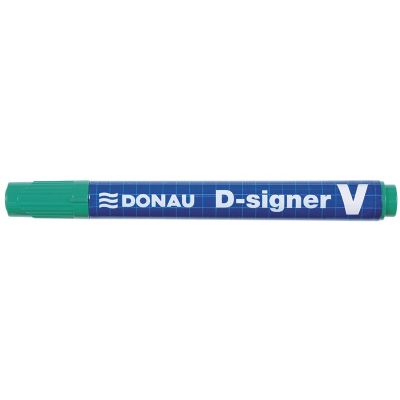 Permanent Marker DONAU D-Signer V, chisel, 2-4mm (line), green