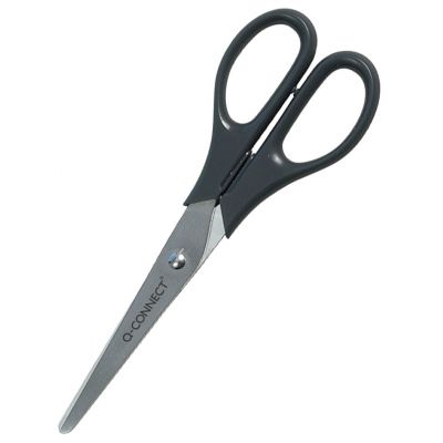 Office Scissors Q-CONNECT, classic, 17cm, black