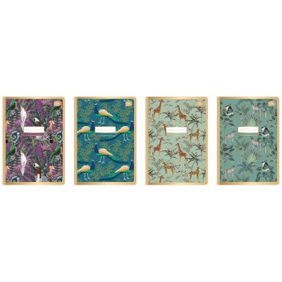 Folder A5 60 sheets, line, Metallic Gold assortment, Interdruk