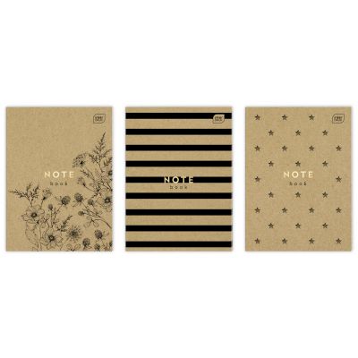 Notebook A4 60 sheets, square Kraft assortment Interdruk