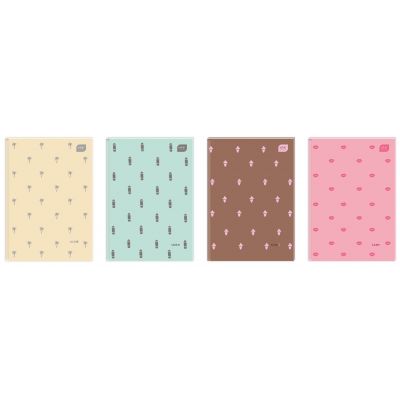 Folder A5 96 pages, square, hardcover, Soft Touch assortment, Interdruk