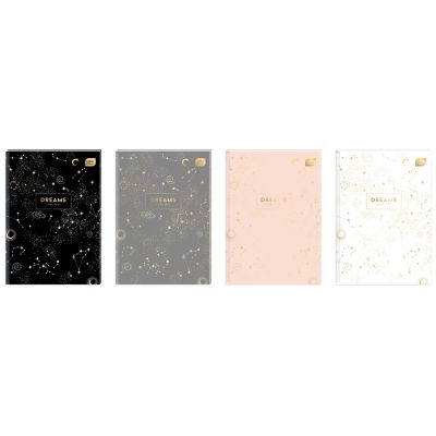 Folder A5 96 pages, square, hardcover, Metallic Dreams assortment, Interdruk
