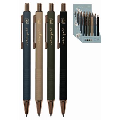 Gel pen Satin Gold 1,0mm assortment, blue core Interdruk