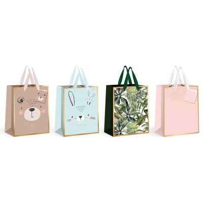 Gift bag Jumbo Gold 210g 33x46x10cm, assortment, Interdruk