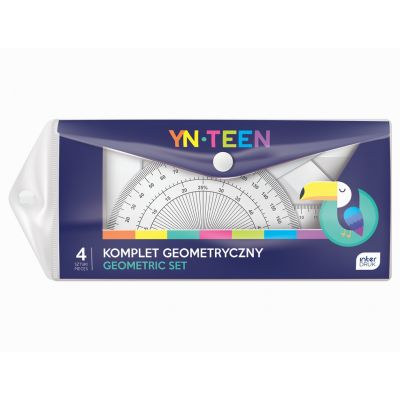 Ruler school set W66 (ruler 15cm, template, two triangles), Interdruk