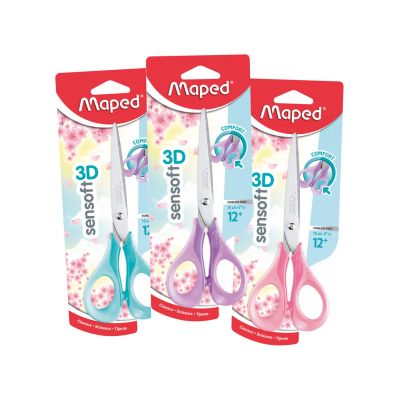 Scissors  SenSoft Pastel 16cm, ergonomic handles