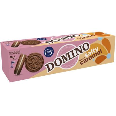 Küpsis Fazer Domino soolakaramelli 175g