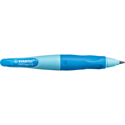 Mehaaniline pliiats  Stabilo EASYergo + teritaja, hele/tume sinine, südamik 3,15mm, vasakukäelistele