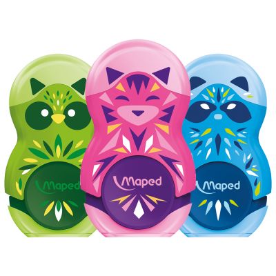 Pencil sharpener - eraser Maped 1-hole Mini Cute Loopy