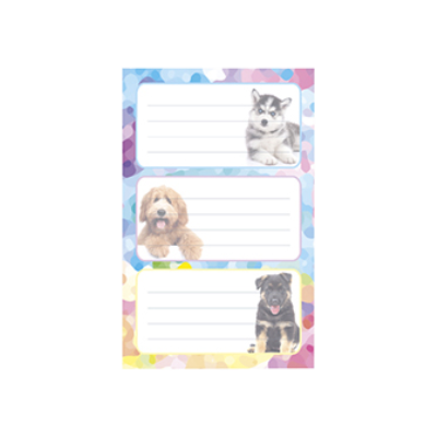 Notebook sticker Dog 95x51mm, 12 stickers, Timer