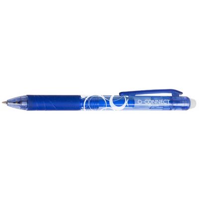 Erasable Ink Pen Retractable Q-CONNECT, 0,7mm line, blue