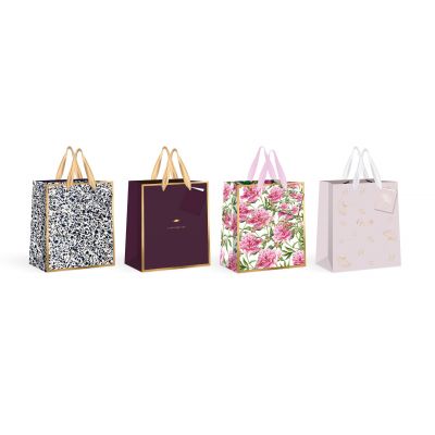 Gift bag Gold L 210g 26,5x33x13cm, assortment, Interdruk