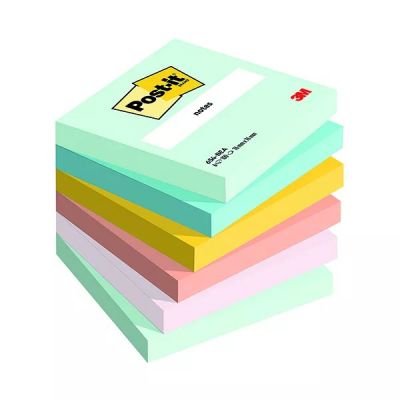 Märkmepaber iseliimuv POST-IT 654 BEACHSIDE 76x76mm (pakis 6*100l.)