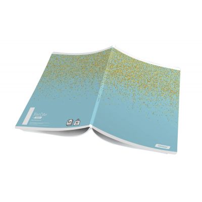 Folder A4 Target Pastel Glitter, 52 sheets, 80g, lined