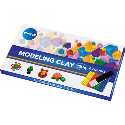 Modeling clay 6 colors, 120g, Centrum