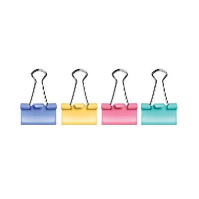 Binder clips 25mm, 12pcs, colored, Forofis