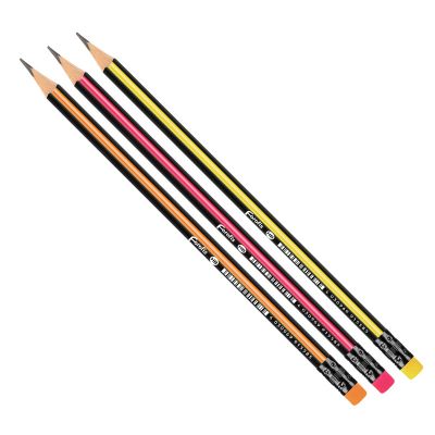 Pencil HB Forofis with eraser, sharpened, triangle, plastic