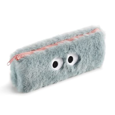 Pencil case BIG EYES FLUFFY blue Miquelrius