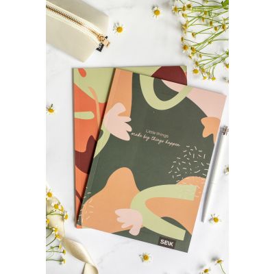 Folder A5 40 sheets 5x5 square and lined Little things&Big things (2 pcs)
