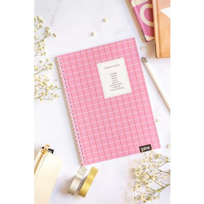 Folder A5 40 sheets dots, spiral binding Energy